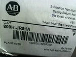  Allen Bradley 800H-JR91A Selector Switch Unit SerF 3 Position N Factory Sealed Image