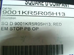  Square D 9001KR5R05H13 Red Mushroom Operator E-Stop Operator KA1 SerK Image