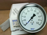  Wika 612.20 4" 0-5 PSI 1/2"NPT LM Precision Measurement Gauge 50546741 Image