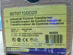  Square D 9070T100D20 100VA  Transformer HV:208-230/460V LV 115V Image