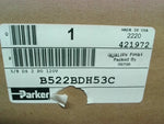  Parker B522BDH53C Pneumatic Valve 4 Way 2 Position Dual Solenoid 120V 60Hz Image