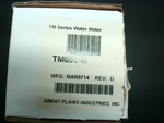  GPI Great Plains TM050-N Digital Flomec TM Water Meter PVC 1/2" NPT 1 to 10 gpm Image