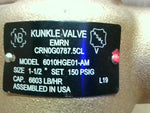  Kunkle 6010HGE01-AM Bronze Pressure Relief Valve 150PSI 1-1/2" In / 2" Out Image