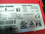  Allen Bradley MSR142RTP Safety Relay Guardmaster 440R-G23216 SerA Supply 24AC/DC 50/60Hz 5W Output AC15 250V 6A DC13 24V 4A Image