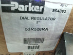  Parker 53R526RA Pneumatic Dial Regulator 1" 3/4 NPT 220 SCFM 160 Psig Image