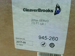  Cleaver Brooks 945-260 Servo Motor Actuator 20Nm 15 FT-LB 24VDC Image