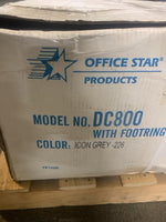  Office Star Products DC800 Drafting Chair Icon Grey-226 w/ Footring Image