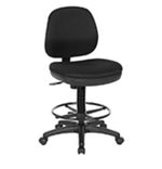 Office Star Products DC800 Drafting Chair Icon Grey-226 w/ Footring