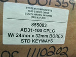  System Components AD31-100 Coupling w/ 24mm x 32mm Bores STD Keyways Image