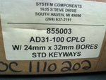  System Components AD31-100 Coupling w/ 24mm x 32mm Bores STD Keyways Image