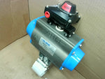  Valbia SR 100 S.05 Pneumatic Actuator 82SR1318 + Bonomi LS2-B Mechanical Switch 1 1/2" Valve Image