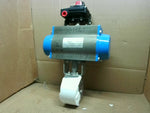  Valbia SR 100 S.05 Pneumatic Actuator 82SR1318 + Bonomi LS2-B Mechanical Switch 1 1/2" Valve Image