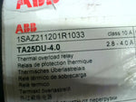  ABB 1SAZ211201R1033 Thermal Motor Overload Relay TA25DU-4.0 2.8-4a 2.8a 4 amps Image