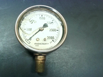  Ashcroft 631008AL02L-3000# Lower Pressure Gauge 1/4 NPT 0/3000psi Stainless Steel Polycarbonate Image