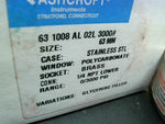  Ashcroft 631008AL02L-3000# Lower Pressure Gauge 1/4 NPT 0/3000psi Stainless Steel Polycarbonate Image
