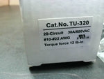  TU-320 Terminal Strip 30A 20-Pole 600V Torque Force 12lb-in 10 AWG Max 6ZEJ7 Image