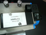  Valbia 82DA1314 Spring Return Pneumatic Actuator Type DA85 116 PSI Max w/ 2" Valve  CF8M 1.4408 w/ Bonomi NMR1-C1 - 4-Way Solenoid Valve Image