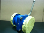  Swissfluid U85 1-1/2" Ball Valve Flanged Stainless Steel 150lbs Liner A85 Image