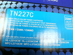  Genuine Brother TN227C High Yield Cyan Toner Cartridge for Use w/HL-L3210CW HL-L3230CDW HL-L3270CDW HL-L3290CDW MFC-L3710CW MFC-L3750CDW MFC-L3770CDW Image