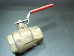  Toyo Red-White FIG.5042A Bronze Ball Valve 1-1/4” NPT Pipe Threaded 150 WSP 600 WOG Image