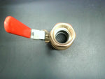  Toyo Red-White FIG.5042A Bronze Ball Valve 1-1/4” NPT Pipe Threaded 150 WSP 600 WOG Image