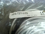  Yamatake HPA-T21-L05 Sensor Assembly 10-30 VDC High Performance 10M Thru Scan Pair Photoelectric NPN Output Vertical Mount Prewired 5M Cable Image
