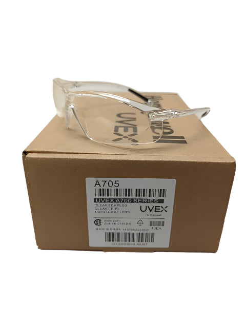  Honeywell UVEX A700 (10 PCS) Safety Glasses with Clear Frame and Clear Anti-Fog Lens Image