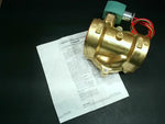  Asco 8221G013 120VAC Solenoid Valve 2 Way Brass Slow Closing 2" 120VAC Image