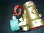  Asco 8221G013 120VAC Solenoid Valve 2 Way Brass Slow Closing 2" 120VAC Image
