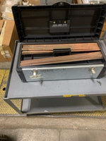  Oxylance JRSC2024S Sure Cut Lance System Kit (Slight Shelf Ware) w/ 5/16 in Oxygen Hose #4 Power Lead #4 Ground Lead with Striker Plate 1/4 in and 3/8 in Collet 12 ea. 1/4 in X 24 in Sure Cut Rods 12 ea. 3/8 in X 24 in Sure Cut Rods Image