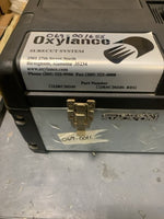  Oxylance JRSC2024S Sure Cut Lance System Kit (Slight Shelf Ware) w/ 5/16 in Oxygen Hose #4 Power Lead #4 Ground Lead with Striker Plate 1/4 in and 3/8 in Collet 12 ea. 1/4 in X 24 in Sure Cut Rods 12 ea. 3/8 in X 24 in Sure Cut Rods Image