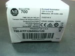 Allen Bradley 700-HTF12600SU120 SerB Time Delay 120VAC Image