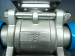  Haitima HTS-075-12/014-F05/F07 Pneumatic Actuator 8 Bar Max w/ Haitima Valve 1/2CF8M 1000WOG Image