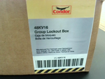  Condor 48KV16 Group Lockout Box 42 Padlocks Red 13I" H Image