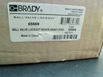  Brady 65669 Ball Valve Lockout Device Steel Red Image