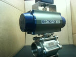  Bi-Torq ED-305-030 Ball Valve 3" 1000PSI Trim SS316 1.4408-CF8M w/Actuator IS3PT30125SRPN & Soldo Limit Swith SB01200-10UA7A2 Image