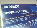  Brady 149631 ToughStripe Max Vinyl Floor Marking Tape 2" x 100ft x 50 mil Blue Image