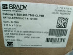  Brady B30-260-7569-CLP4B Thermal Transfer Labels 340/RL - Pre Printed 2.17"X3.35" Red/White Image