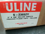  ULine S-23652Y Deluxe Safety Freezer Floor Tape Yellow 2"x100' 21107 Image