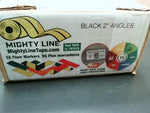  Mighty Line 3YTES Label Protectors Heavy Duty Black 2" Angles 5S Floor Markers 100PCK Image