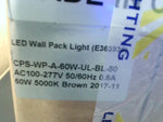  LED Wall Pack Light 60W 5000K 7500 Lumens CPS-WP-A-60W-UL-BL-50 Image