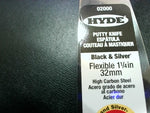  Hyde 02000 Putty Knife/Scraper Black & Silver 1-1/4" Flexible Image