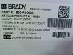  Brady B30-R10000 Black Printer Ribbon 4.33" X 200 Feet BBP31 BBP33 BBP35 BBP37 Image