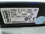 Burkert 5282 A 1/2 FKM BR 2-Way Servo Assisted Solenoid Valve 00466993 120V 60Hz 145PSI Brass Image