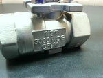  Sharpe 50C767 Ball Valve 1/2" Threaded 316 Stainless Steel 3000 WOG Full Port Image