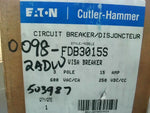  Eaton FDB3015S Circuit Breaker Ser.C 3 Pole 15A Image