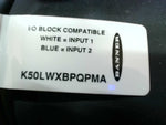  Banner K50 Series EZ-Light 2 Color White/Blue General Purpose K50LWXBPQPMA 18-30VDC PNP Polycarbonate Image