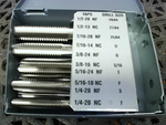 WIDIA GTD 16401 Multi Size Tap Set SAE 1/4" - 1/2" 4ALK0 Image