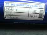  Washington Alloy E316L-16 Stainless Steel Welding Rods (10LB) 1/8" TF316L-16 02P Image