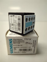  Siemens 3RH1911-1GA31 Auxiliary Contact Block 3NO 1NC Image